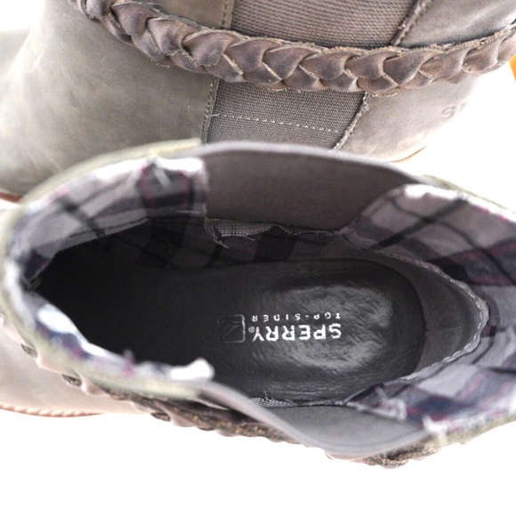 Sperry Top Sider Liberty Leather Ankle Booties EUC Sz 6.5 Boho Western Country - Picture 5 of 10